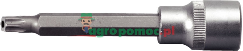 KS Tools 1/2" Bit-Stecknuss für TX-Schrauben mit Stirnlochbohrung, lang, TB10