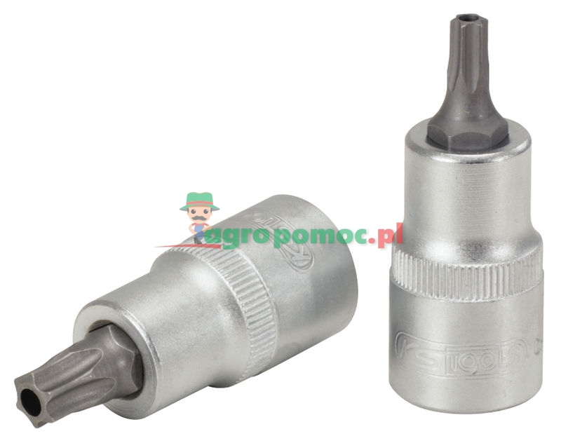 KS Tools 1/2" Bit-Stecknuss für TX-Schrauben mit Stirnlochbohrung, TB70