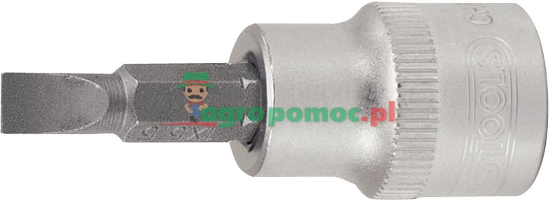 KS Tools 1/2" Bitstecknuss für Schlitz-Schrauben, 6,5 mm