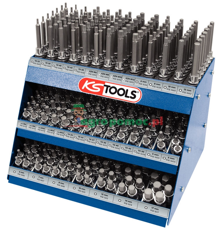 KS Tools 1/2" Bit-Stecknuss-Display, 385-tlg.