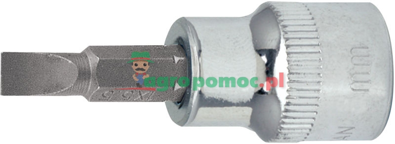KS Tools 1/2" CHROMEplus® Bitstecknuss für Schlitz-Schrauben, 18 mm