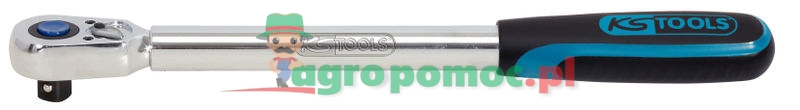 KS Tools 1/2" CHROMEplus® Teleskop-Umschaltknarre, 36 Zahn