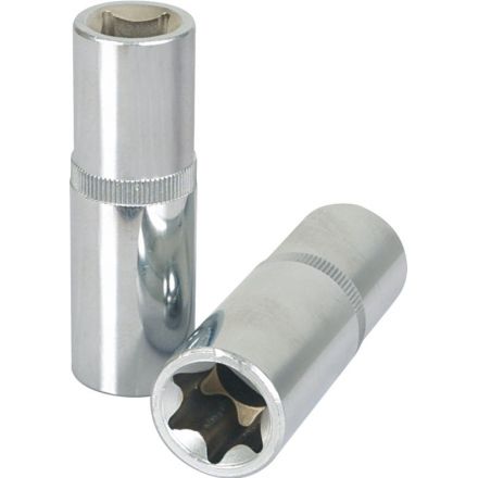 KS Tools 1/2" CHROMEplus® TX-E-Stecknuss, lang, E22