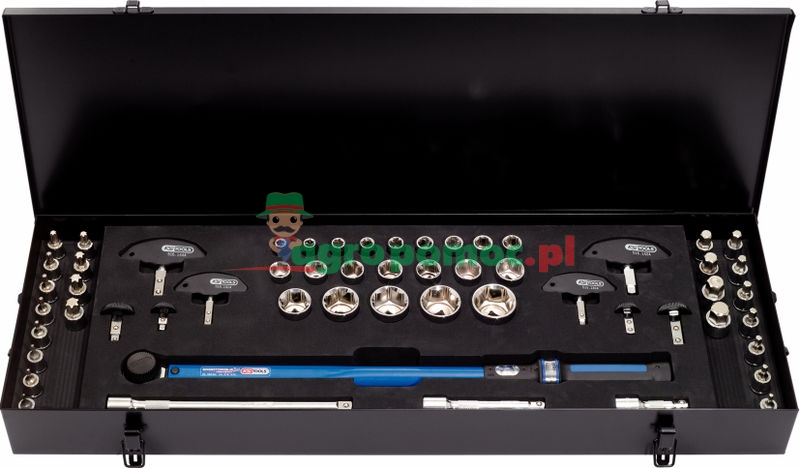 KS Tools 1/2" ERGOTORQUE®precision Drehmomentschlüssel-Werkzeugsatz 60-320 Nm, 52-tlg.