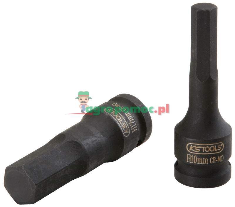 KS Tools 1/2" Kraft-Bit-Stecknuss für Innensechskant-Schrauben, lang, 14mm