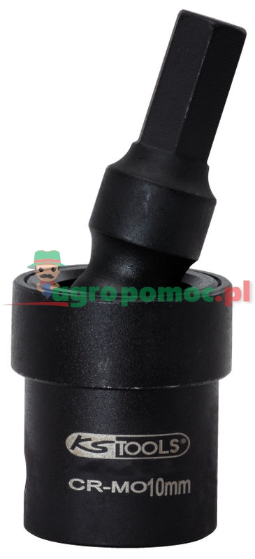 KS Tools 1/2" Kraft-Kugelgelenk-Bit-Stecknuss für Innensechskantschrauben, 8 mm