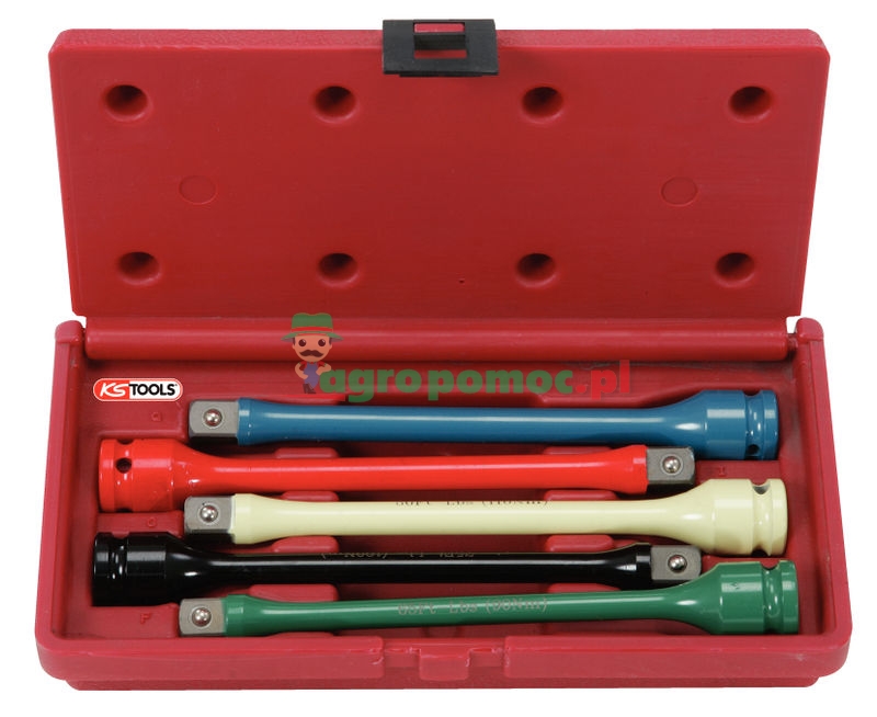 KS Tools 1/2" Kraft-Torsions-Verlängerungs-Satz, 5-tlg., 90-135Nm