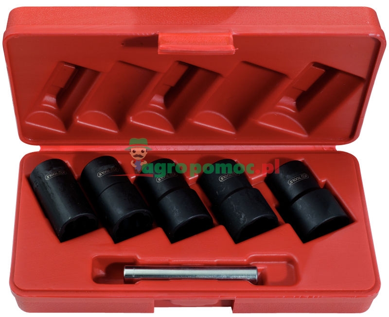 KS Tools 1/2" spirála-Profil-Stecknuss-Satz, 6 tg., 19-25 mm