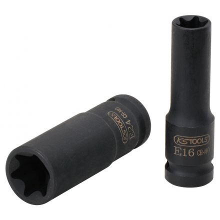 KS Tools 1/2" TX-E-Kraft-Stecknuss, lang, E22