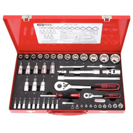 KS Tools Sada nástrčných klíčů 1/4" + 1/2" CLASSIC