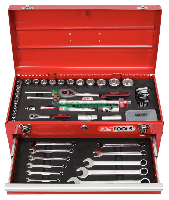 KS Tools 1/4"+1/2" SUPERLOCK Universal-Werkzeug-Satz, 100 tg.