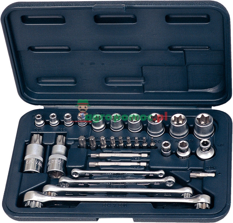 KS Tools 1/4"+3/8"+1/2" TX-Steckschlüssel-Satz, 31-tlg.