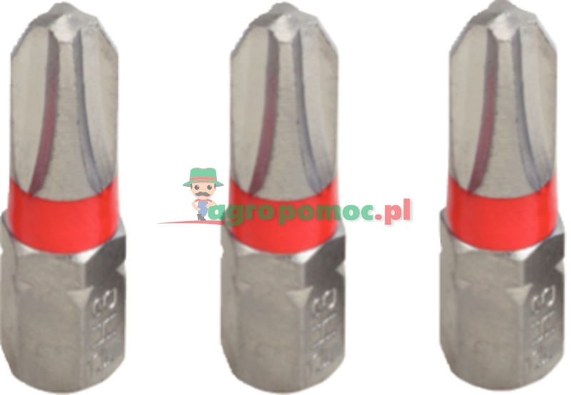 KS Tools 1/4" CHROMEplus® Bit für Kreuzschlitz-Schrauben PH, 25mm, PH2, 3er Pack