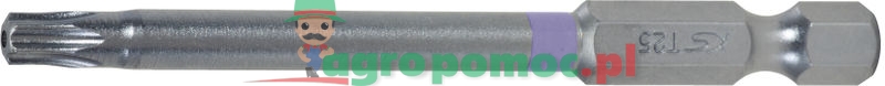 KS Tools 1/4" CHROMEplus® Bit für TX-Schrauben mit Stirnlochbohrung, 75mm, TB15, 3er Pack