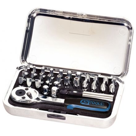 KS Tools 1/4" CHROMEplus® Bit-Satz, 31 tg.
