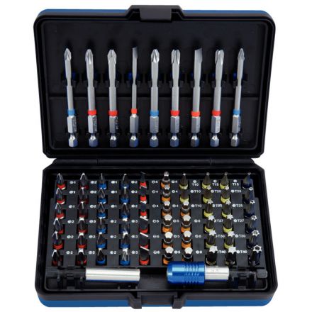 KS Tools 1/4" CHROMEplus® Bit-Satz, 71 tg.