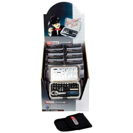 KS Tools 1/4" Bit-Satz-Display CHROMEplus®, 11 tg.