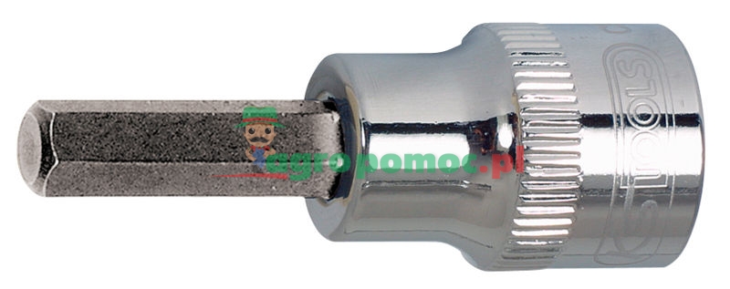 KS Tools 1/4" CHROMEplus® Bit-Stecknuss für Innensechskant-Schrauben, 1/8"