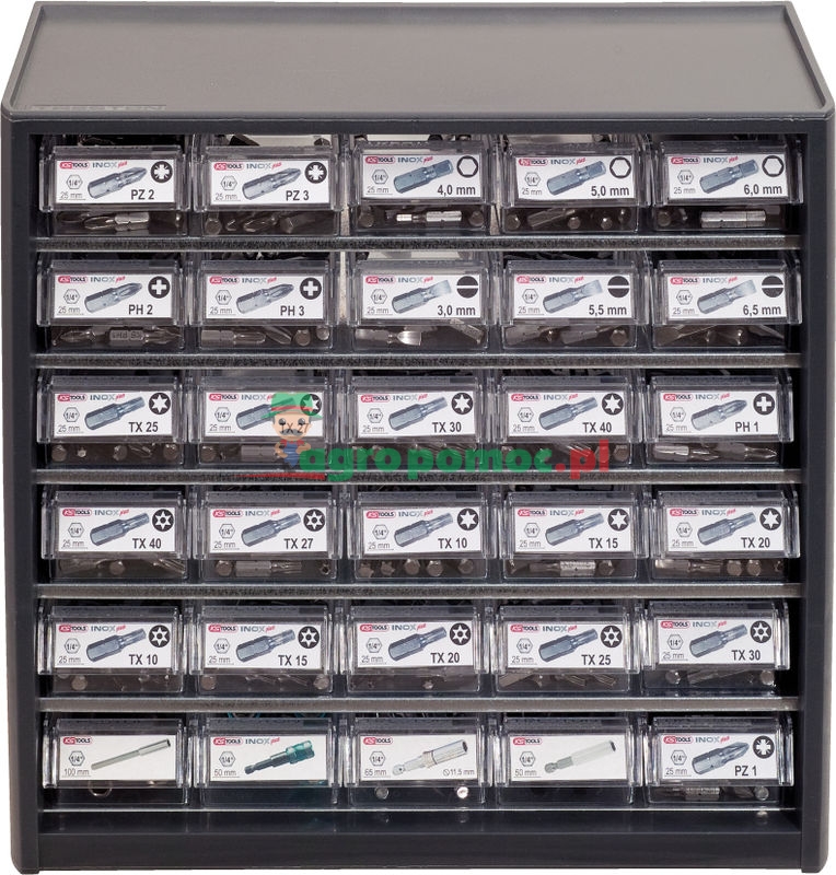 KS Tools 1/4" CHROMEplus® Bit-Verkaufs-Display, 280 tlg.