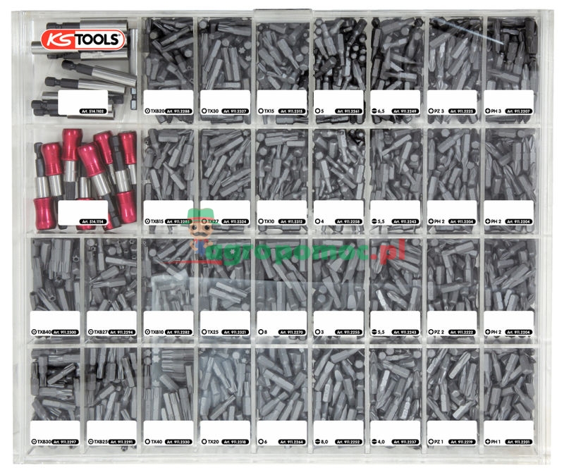 KS Tools 1/4" CLASSIC Bit-Verkaufs-Display, 1580-tlg.