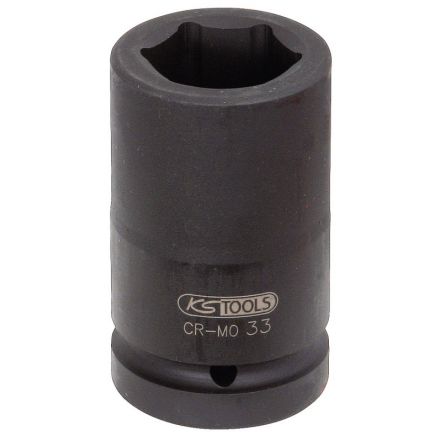 KS Tools 1" Sechskant-Kraft-Stecknuss, lang, 22 mm
