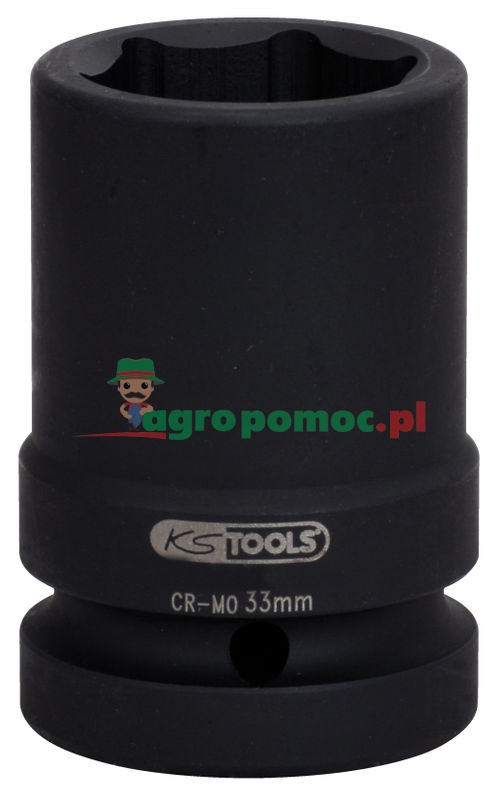 KS Tools 1" Sechskant-Kraft-Stecknuss, mittel lang, 41mm