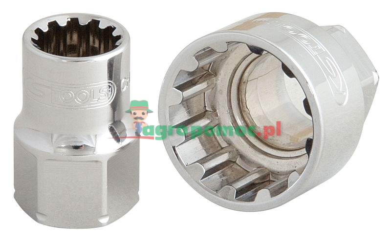 KS Tools 19mm TRIPLEplus® Durchgangs-Stecknuss, 14mm