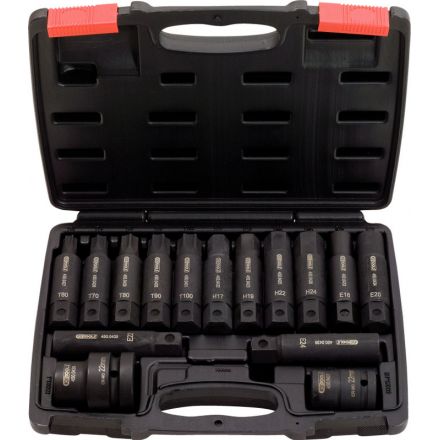 KS Tools 3/4"+1" Kraft-Wechselbit-Satz, 16 tg.