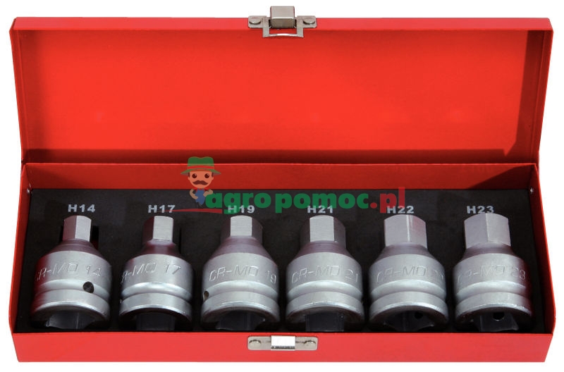 KS Tools 3/4" Kraft-Bit-Stecknuss-Satz, 6-tlg., 14-24mm