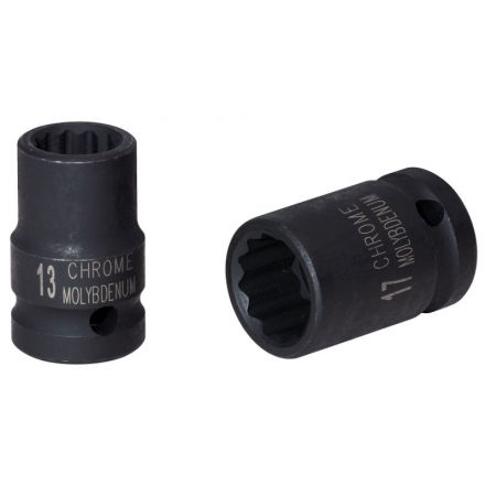 KS Tools 3/8" 12-kant-Kraft-Stecknuss, prach, 17 mm