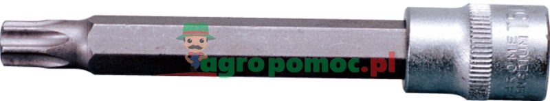 KS Tools 3/8" Bit-Stecknuss für TX-Schrauben mit Stirnlochbohrung, lang, TB27