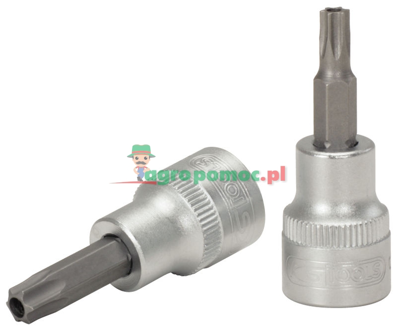 KS Tools 3/8" Bit-Stecknuss für TX-Schrauben mit Stirnlochbohrung, TB10
