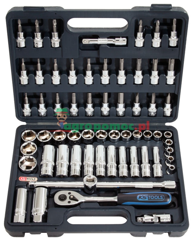 KS Tools 3/8" CHROMEplus® Steckschlüssel-Satz, 61-tlg.