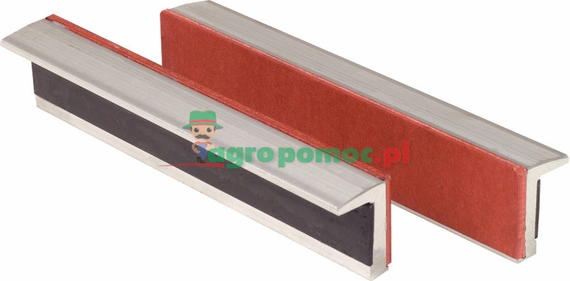 KS Tools Aluminium-Schraubstock-Schonbacken mit Gummibesatz, 140 mm