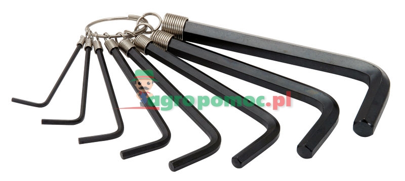 KS Tools BASIC Innensechskant-Winkelstiftschlüssel, kurz, 0,7 mm