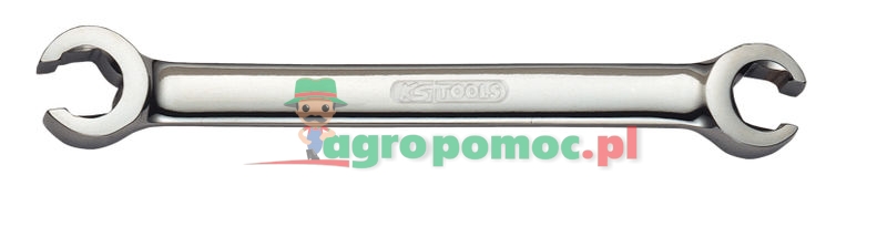 KS Tools CHROMEplus® Offener Doppel-Ringschlüssel, abgewinkelt, 3/4 "x7/8"