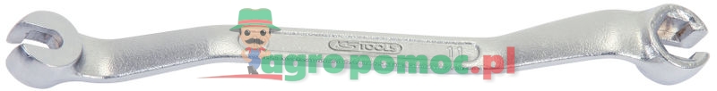 KS Tools CHROMEplus® offener Doppel-Ringschlüssel, gekröpft, 10x11mm