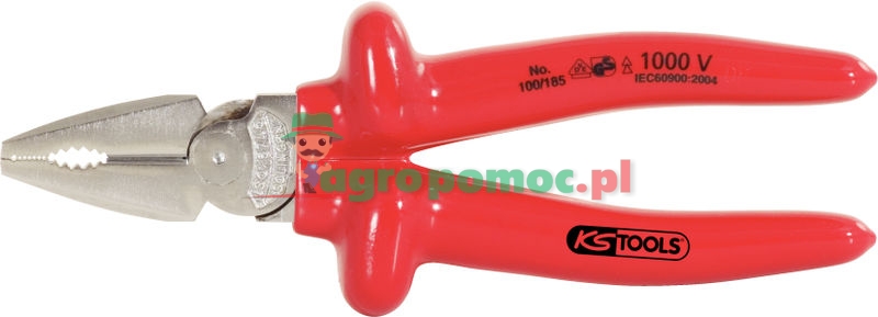 KS Tools CLASSIC 1000V Kraft-Kombinationszange, 185mm