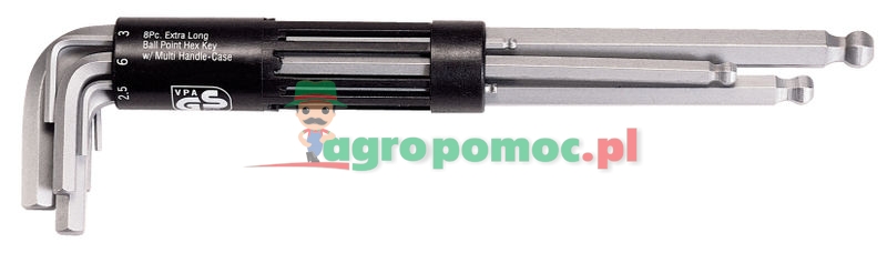 KS Tools CLASSIC sada šroubováků 3 v 1 se šestihranem. - sada, extra dlouhá