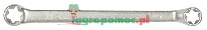 KS Tools CLASSIC TX-E-Doppel-Ringschlüssel, gekröpft, E20xE24
