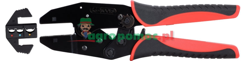 KS Tools Crimpzange pro izolované kabely, 220 mm