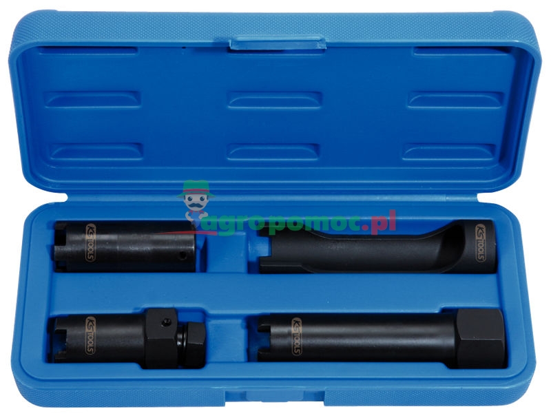 KS Tools Druckschrauben-Zapfenstecknuss-Satz, 4-tlg.