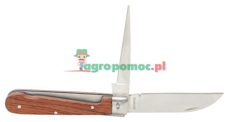 KS Tools Elektriker-Klappmesser, 1 gerade Klinge, 1 Spitzklinge