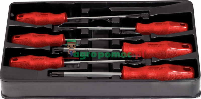 KS Tools ERGOTORQUE®basic Schraubendreher-Satz, 7 tg., PH+Schlitz
