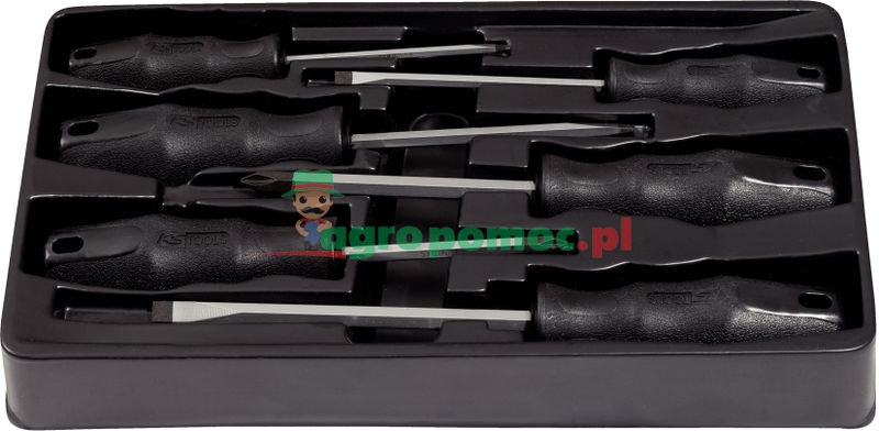 KS Tools ERGOTORQUE® Schraubendreher-Satz, 6 tg., PH+Schlitz