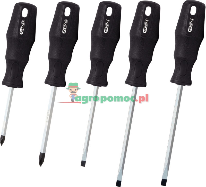 KS Tools ERGOTORQUE® Schraubendreher-Satz, 6 tg., PH+Schlitz