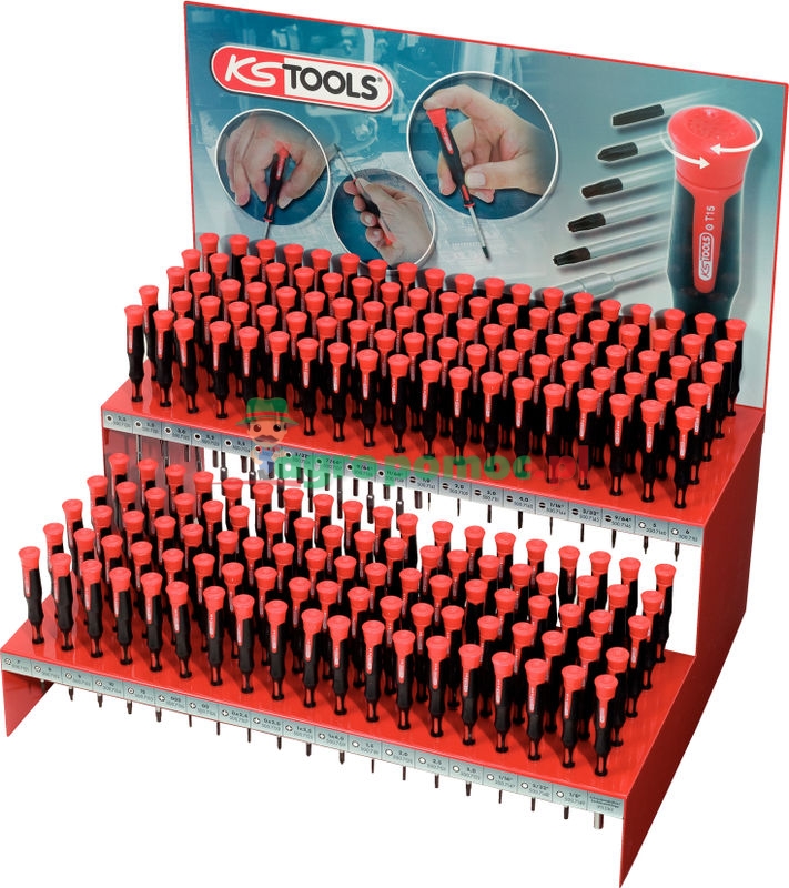 KS Tools ESD Feinmechanik-Schraubendreher-Verkaufsdisplay, 190-tlg.