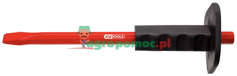 KS Tools Flachmeißel mit Handschutzgriff, 8-kant, 350mm