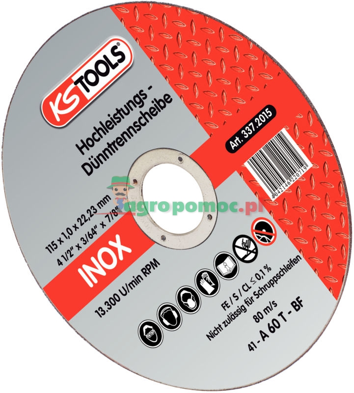 KS Tools Hochleistungs-Dünntrennscheibe, Ø 115 mm, 1 mm, 25 kusů v balení