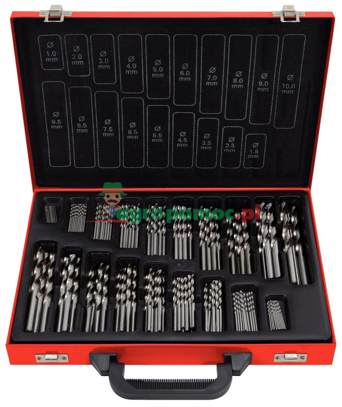 KS Tools HSS-G Spiralbohrer-Satz im Stahlblechkoffer, 170 tg., 1-10mm
